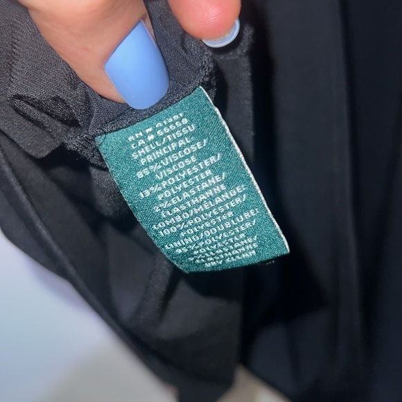 LAUREN RALPH LAUREN Black Dress Size 10 Criss Cross Back Side Zipper - Picture 7 of 7